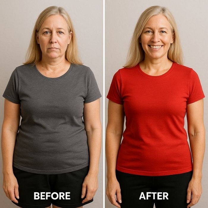 her 50+ before n after mistakes